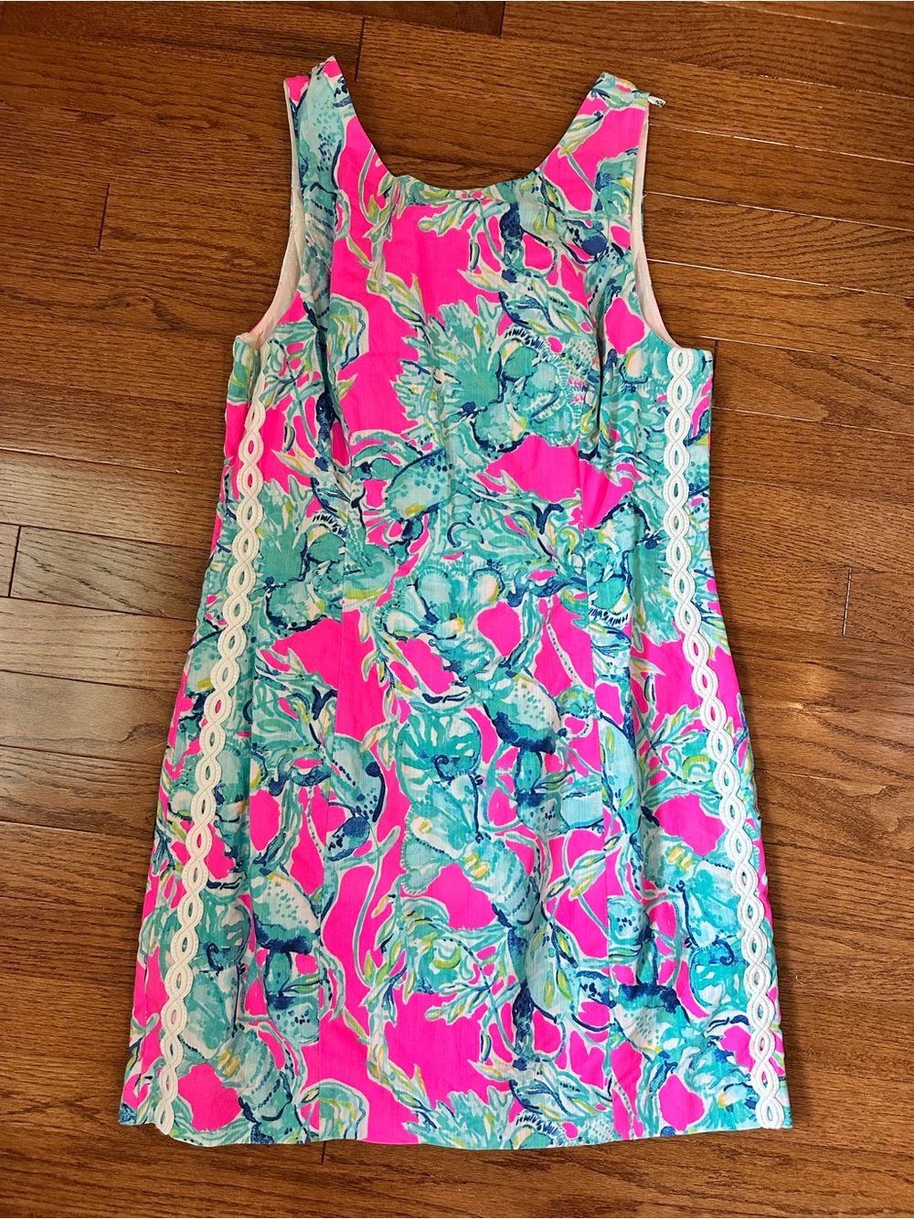 Lilly Pulitzer Pink and Turquoise Floral Shift Dress